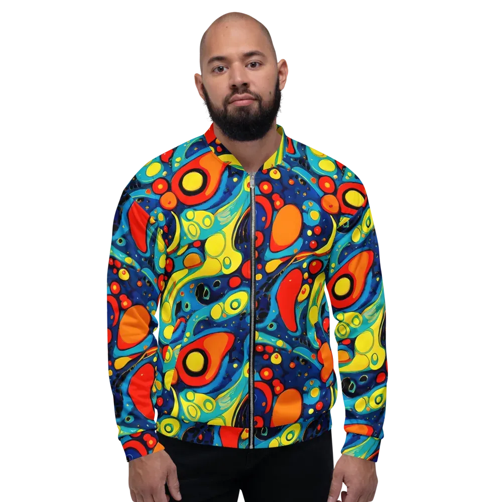 Vivid Amoeba on Bomber Jacket — Front