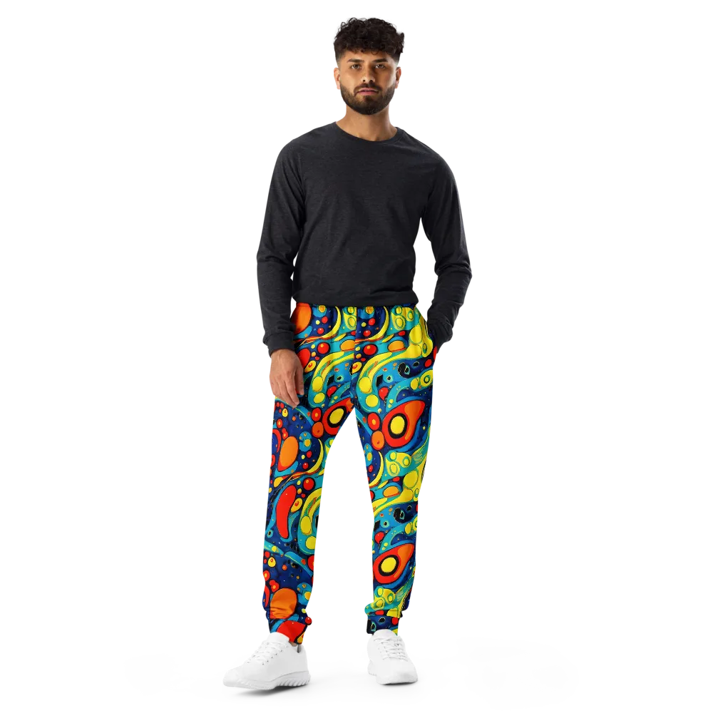 Vivid Amoeba on Men's Joggers — Front