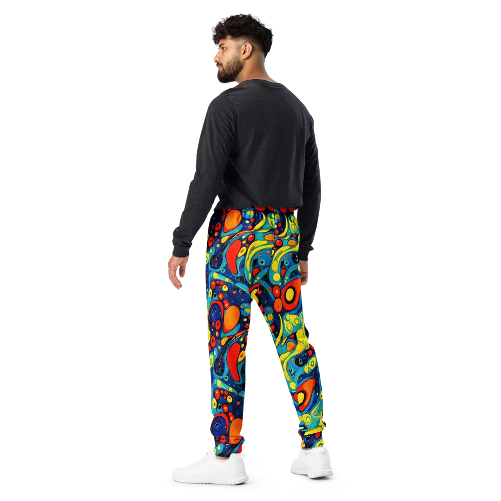 Vivid Amoeba on Men's Joggers — Back