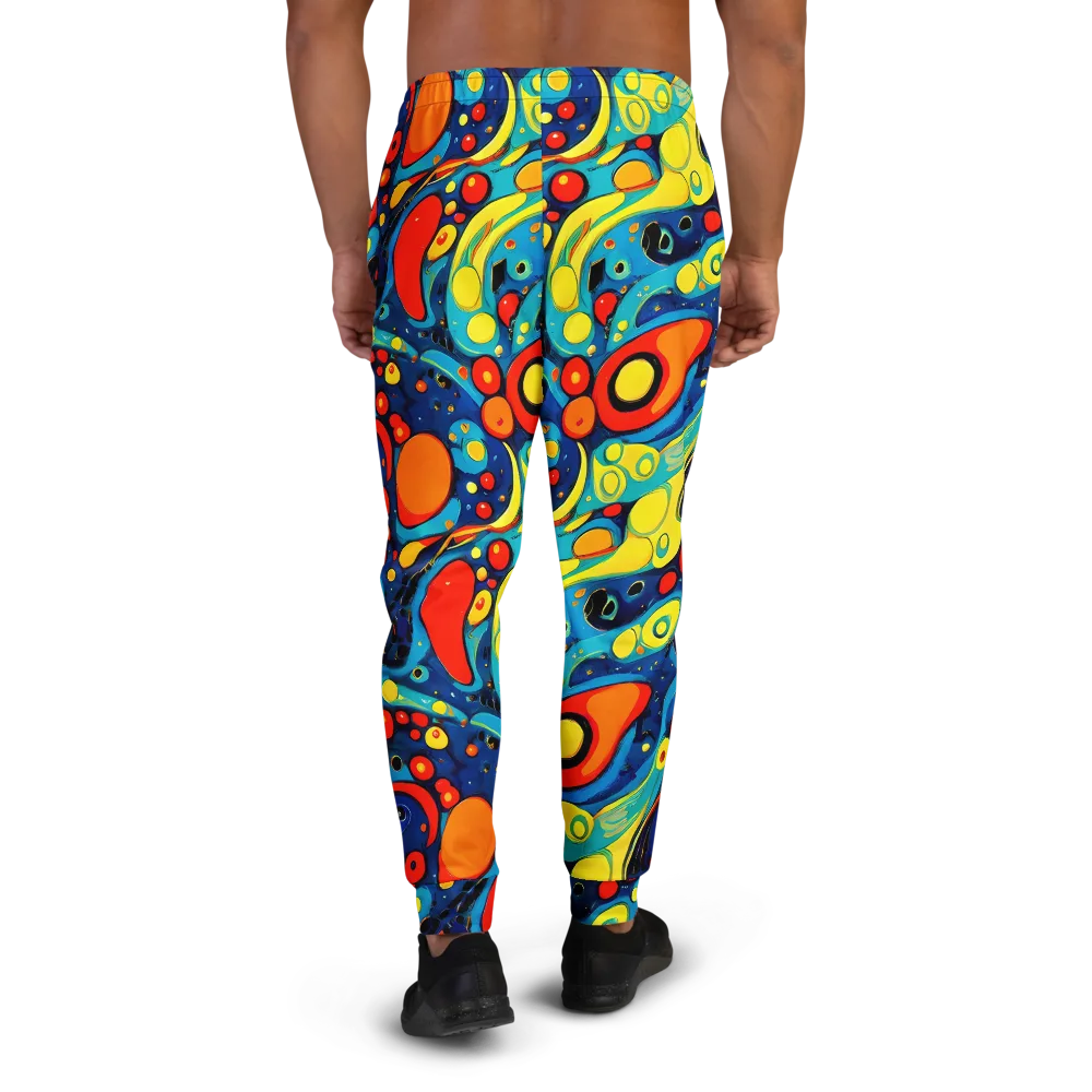 Vivid Amoeba on Men's Joggers — Back