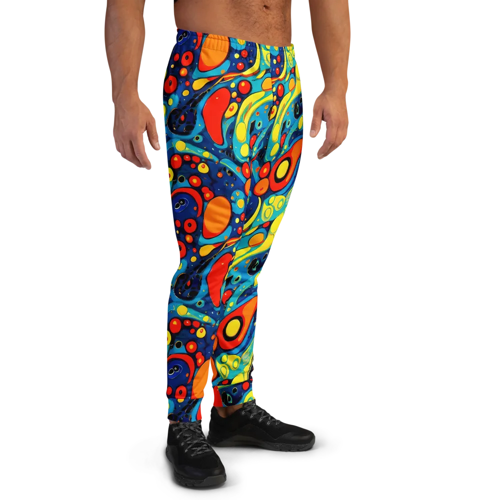 Vivid Amoeba on Men's Joggers — Right