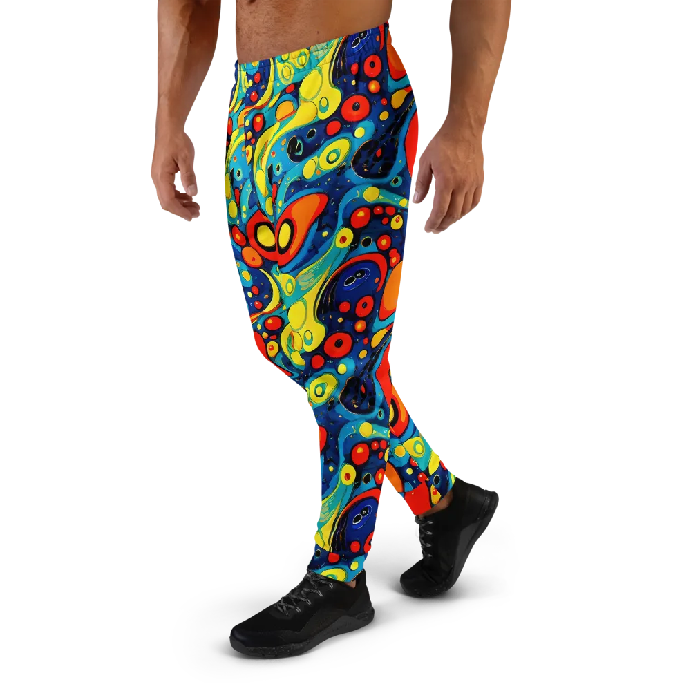 Vivid Amoeba on Men's Joggers — Left
