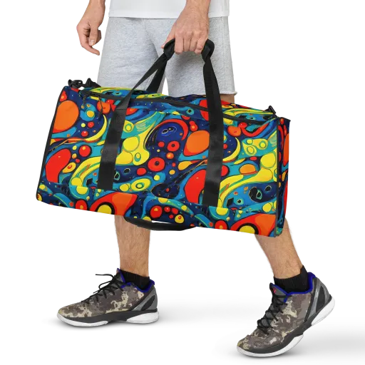 Vivid Amoeba on a Duffle Bag