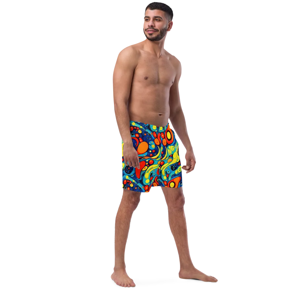 Vivid Amoeba on Swim Trunks — Right Front