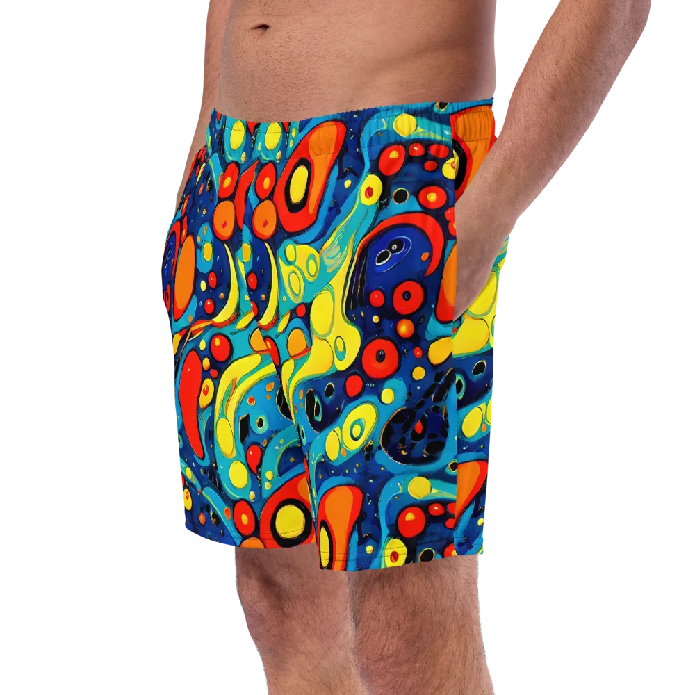 Vivid Amoeba on Swim Trunks — Left Front