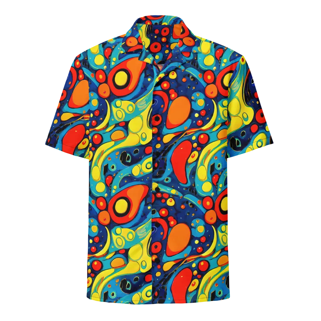 Vivid Amoeba on Button Shirt — Front