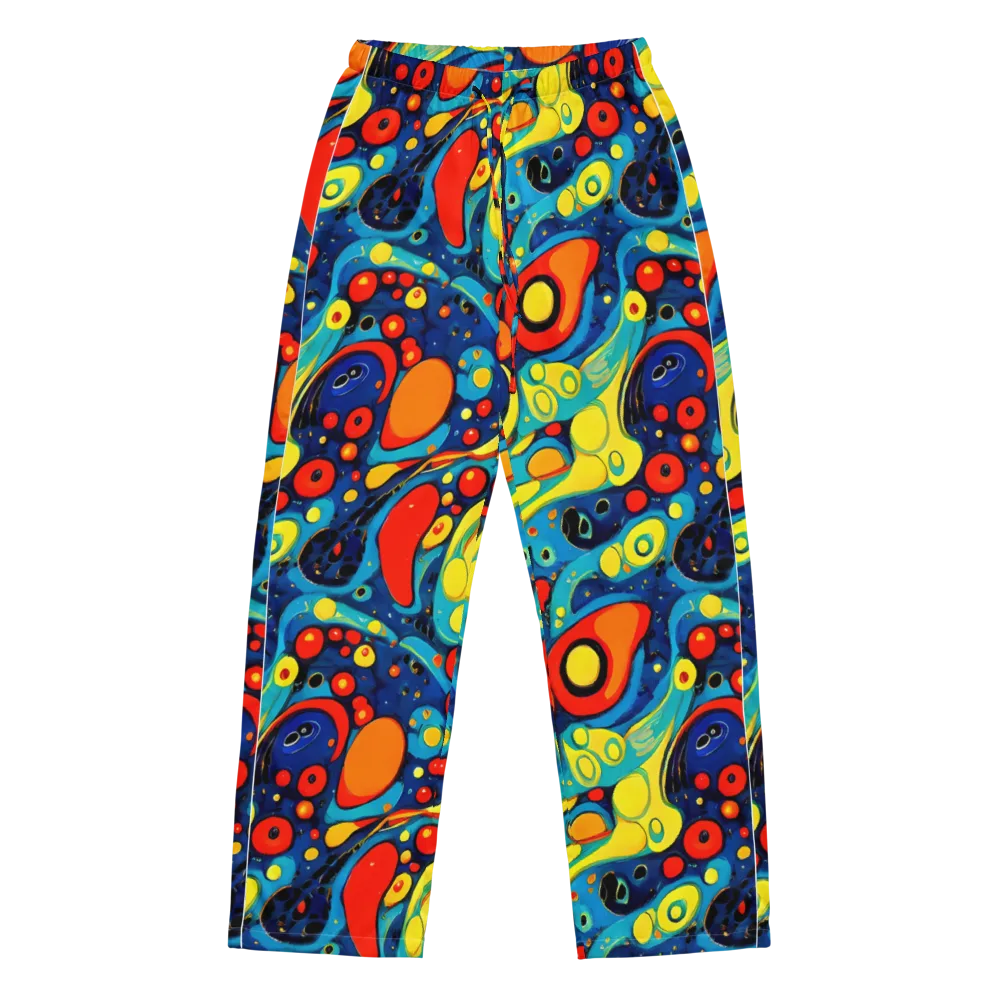 Vivid Amoeba on Women's Pajama Pants — Front