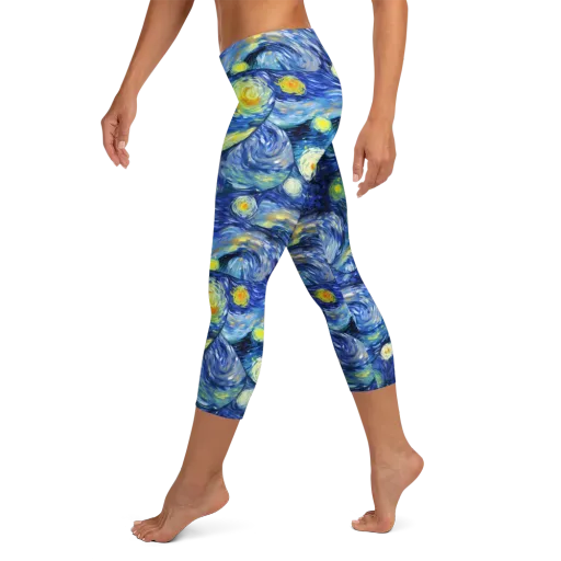 Celestial Swell on a Capri Leggings
