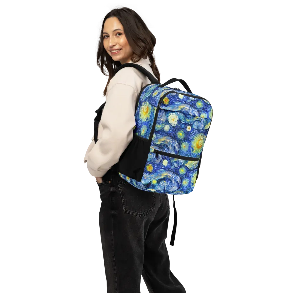 Celestial Swell on Utility Backpack — Back