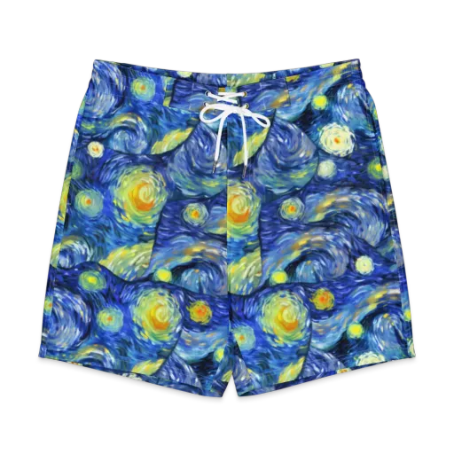 Celestial Swell on a Men's Board Shorts