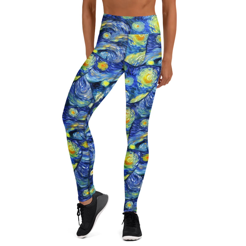 Celestial Swell on Yoga Leggings — Front