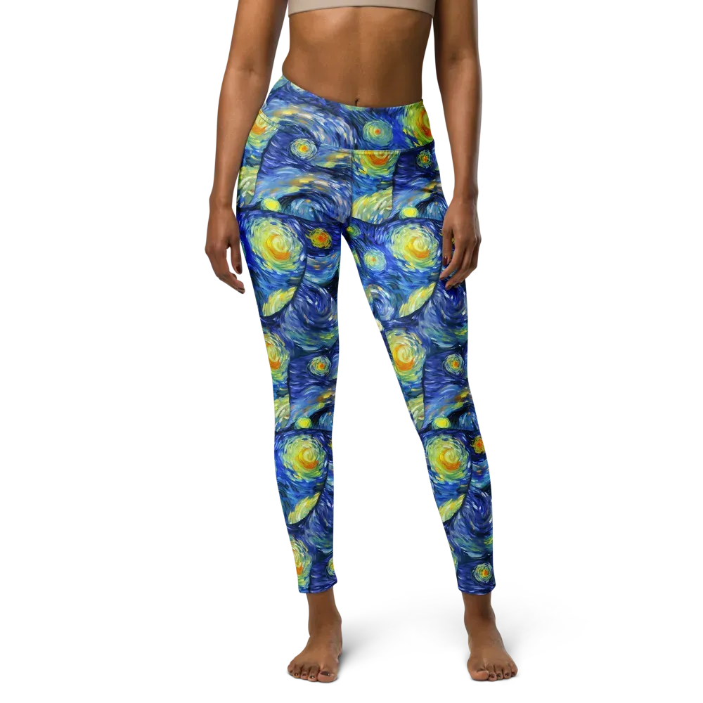 Celestial Swell on Yoga Leggings — Front