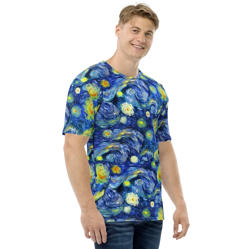 Celestial Swell on Men's Crew Neck T-Shirt — Right