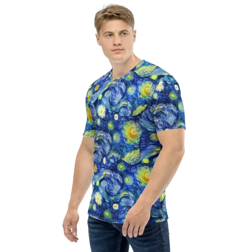 Celestial Swell on a Men's Crew Neck T-Shirt