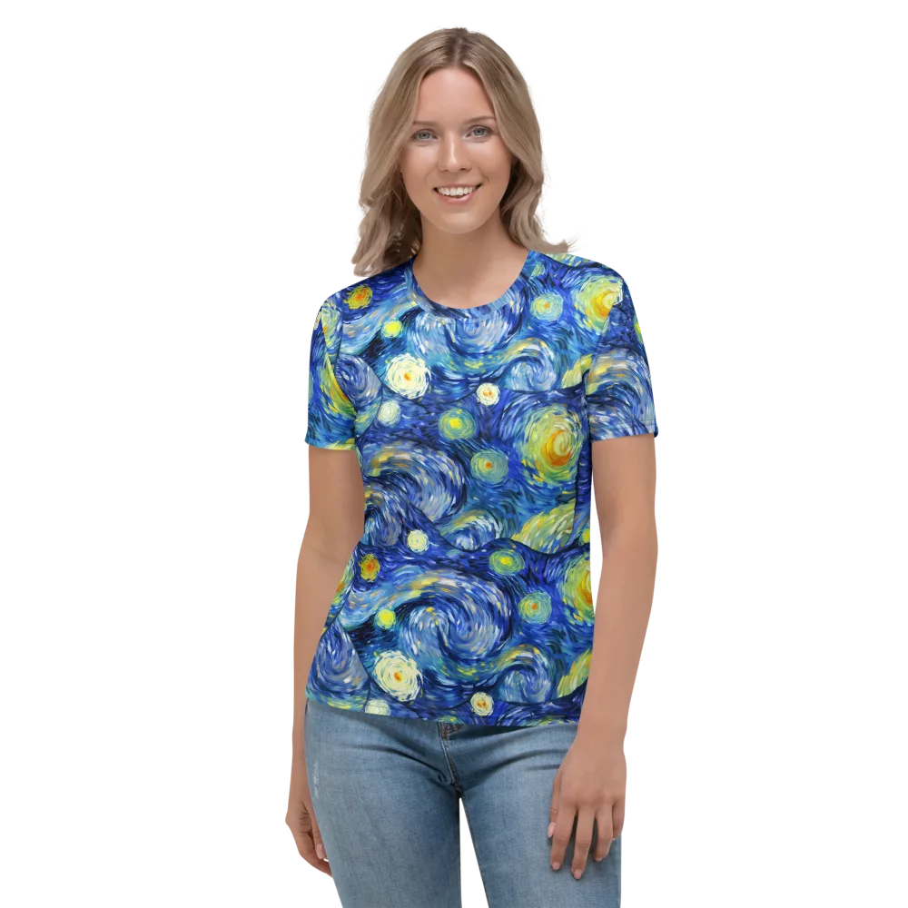 Celestial Swell on Women's Crew Neck T-Shirt — Front