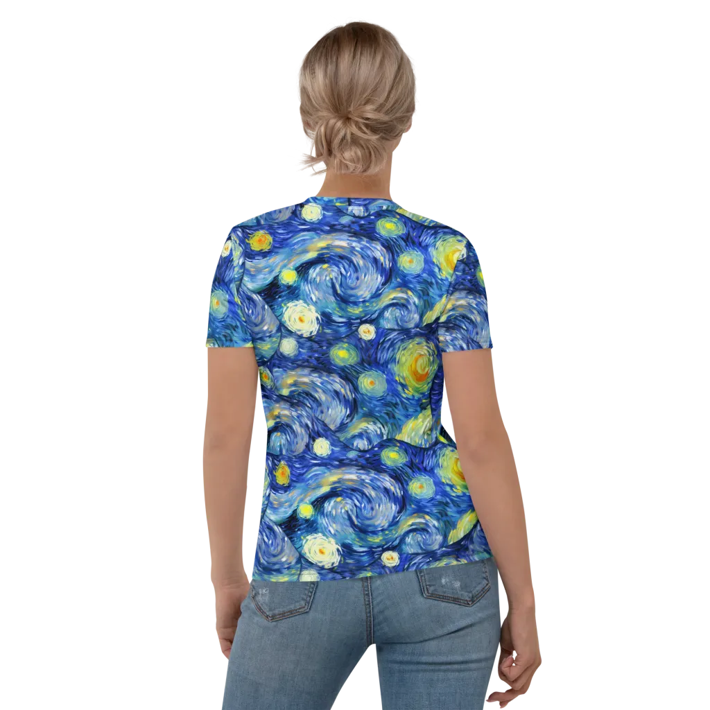 Celestial Swell on Women's Crew Neck T-Shirt — Back