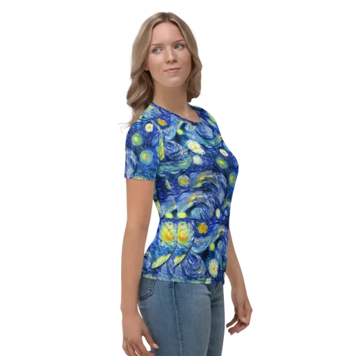 Celestial Swell on a Women's Crew Neck T-Shirt