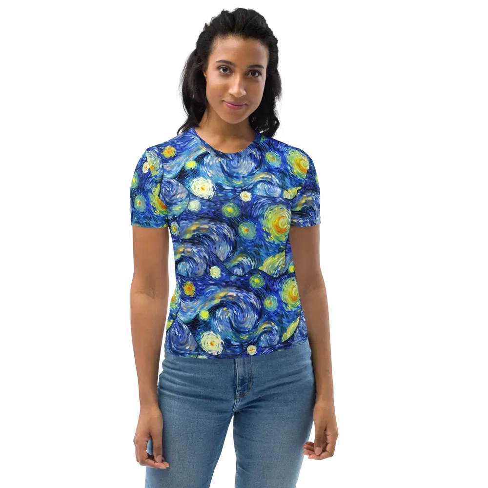 Celestial Swell on Women's Crew Neck T-Shirt — Front