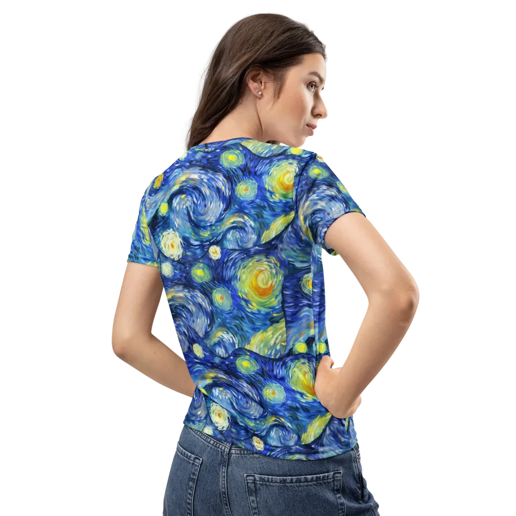 Celestial Swell on Women's Crew Neck T-Shirt — Back