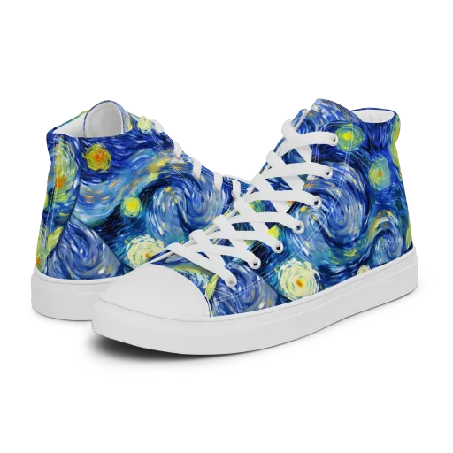Celestial Swell on a Women's High Top Canvas Shoes