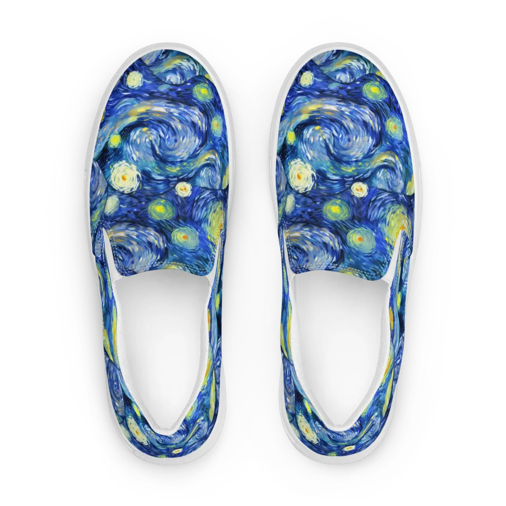 Celestial Swell on Men's Slip-On Canvas Shoes — Front
