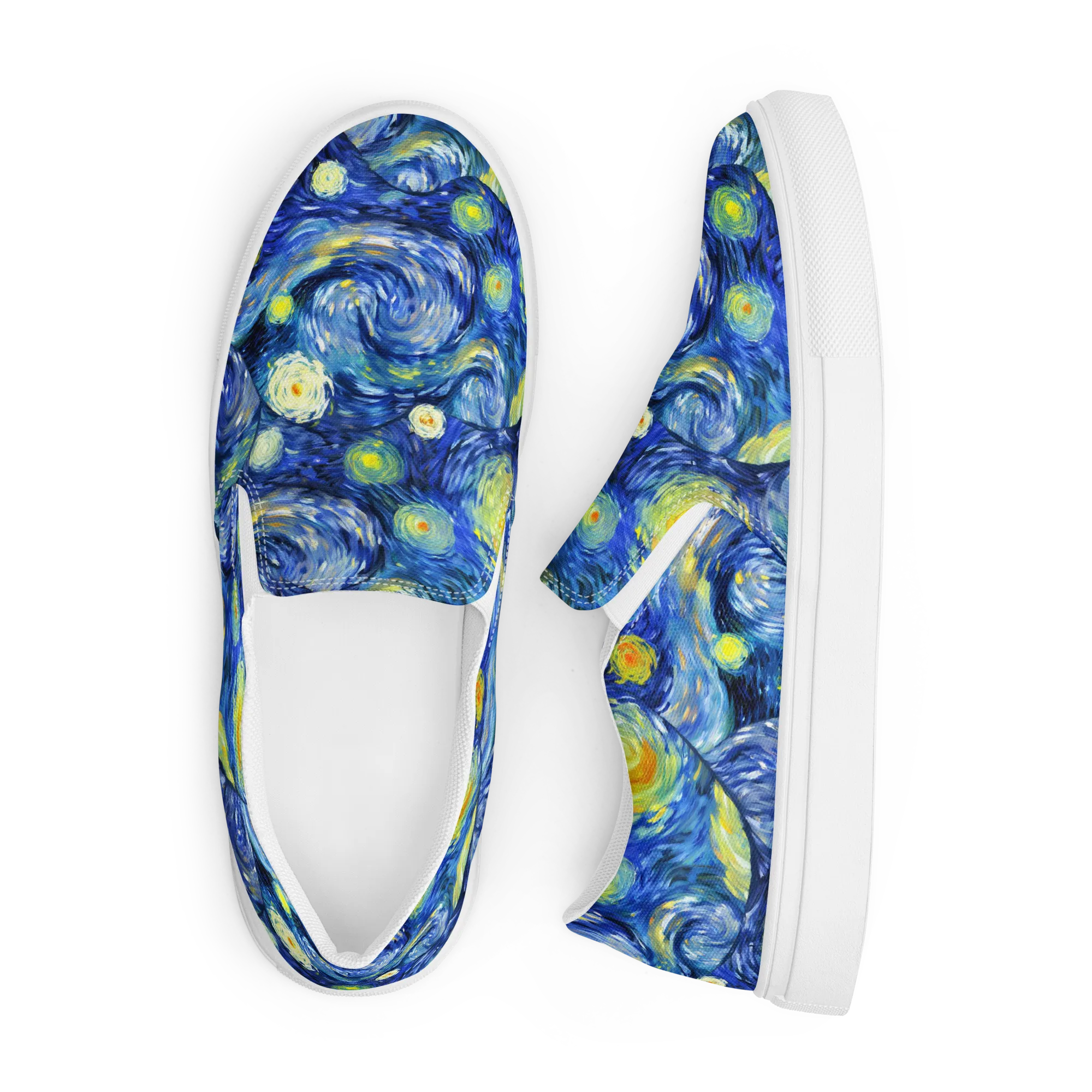 Celestial Swell on Men's Slip-On Canvas Shoes — Front