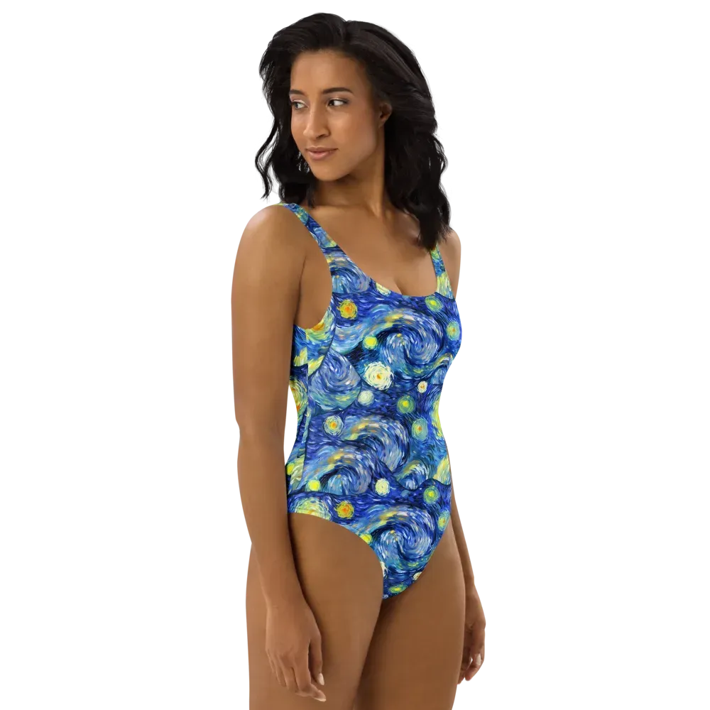 Celestial Swell on One-Piece Swimsuit — Right