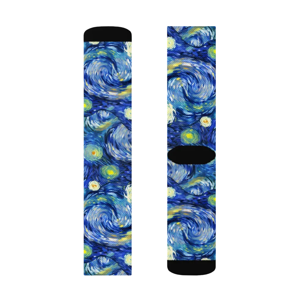 Celestial Swell on Socks — Right Sock