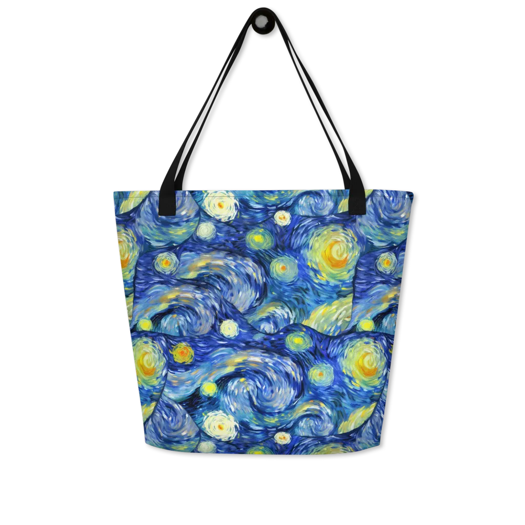 Celestial Swell on Large Tote Bag W/ Pocket — Front