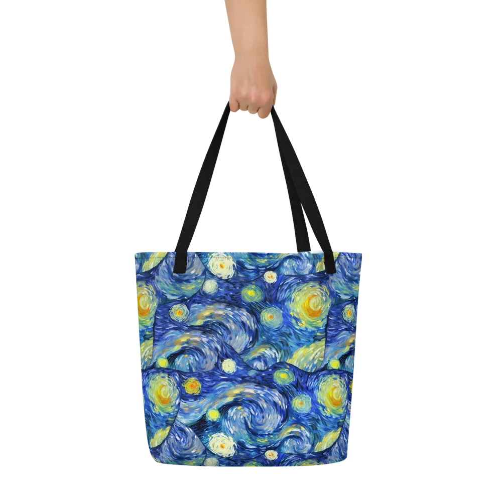 Celestial Swell on Large Tote Bag W/ Pocket — Front