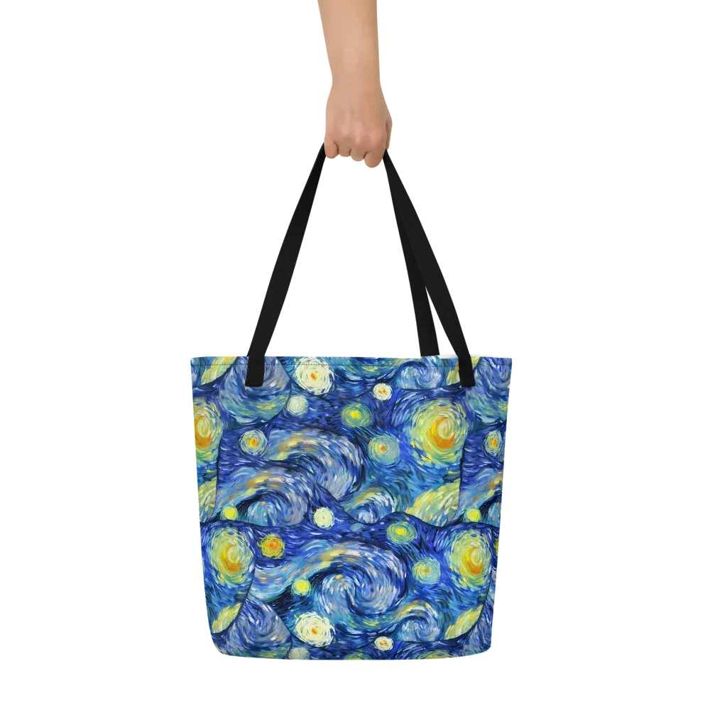 Celestial Swell on Large Tote Bag W/ Pocket — Front