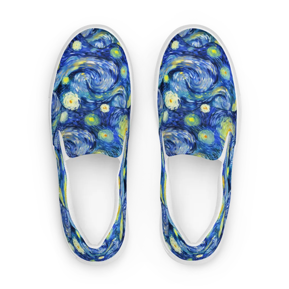 Celestial Swell on Women's Slip-On Canvas Shoes — Front