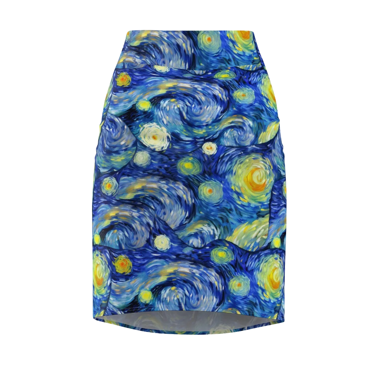 Celestial Swell on Pencil Skirt — Front