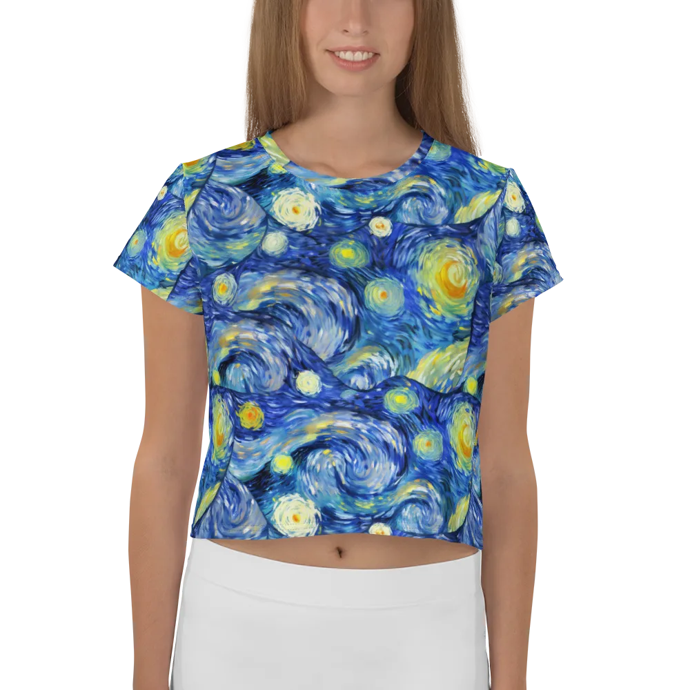 Celestial Swell on Crop Tee — Front