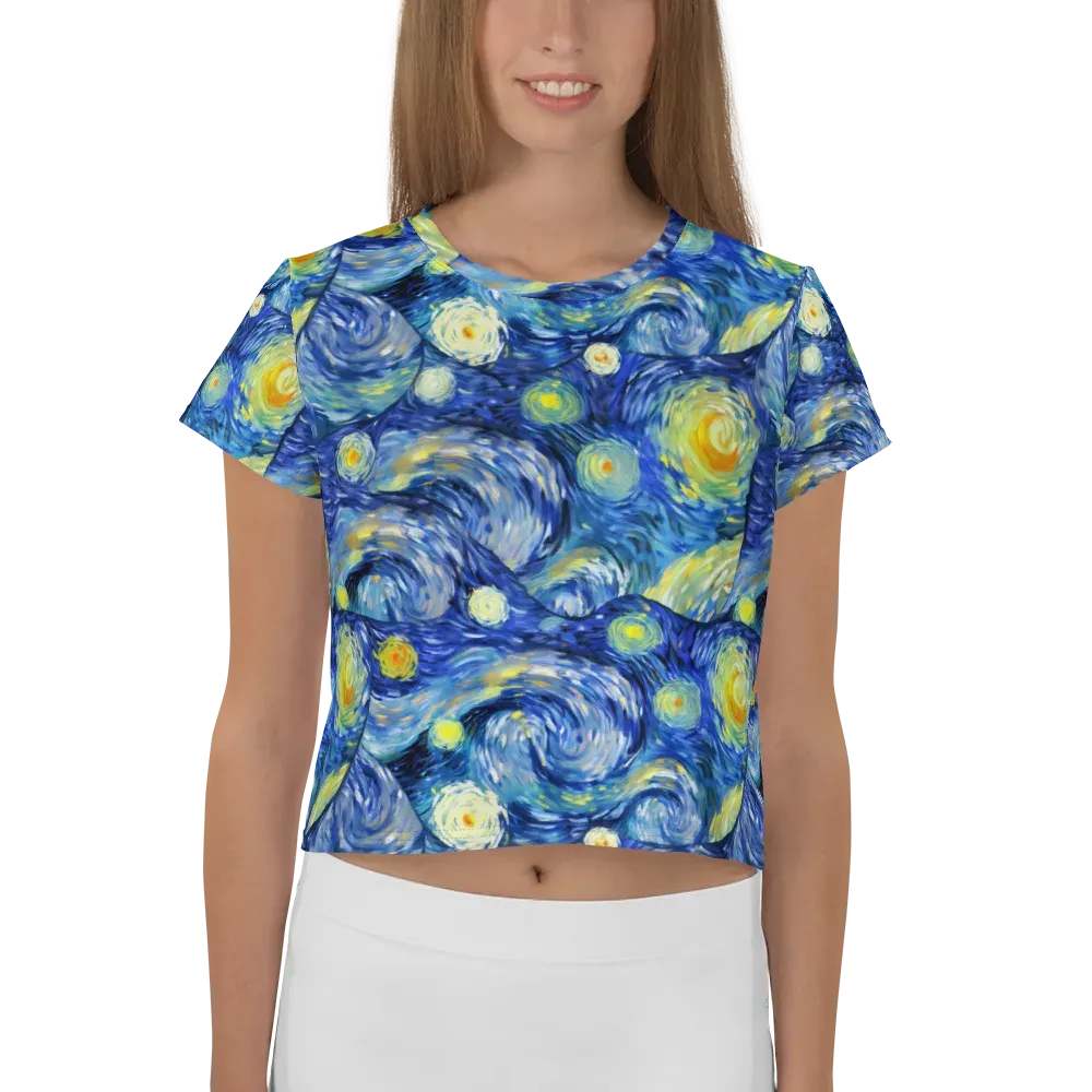 Celestial Swell on Crop Tee — Front