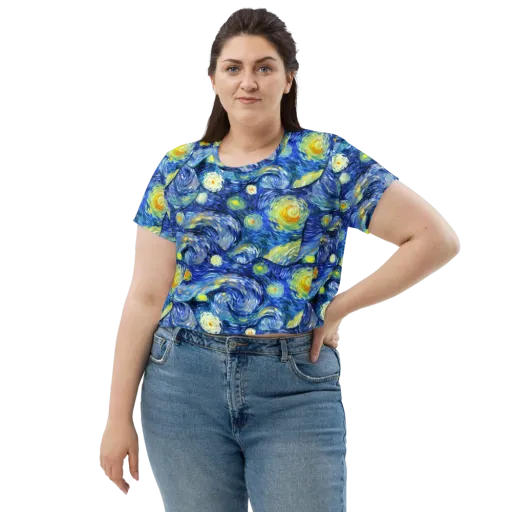 Celestial Swell on a Crop Tee