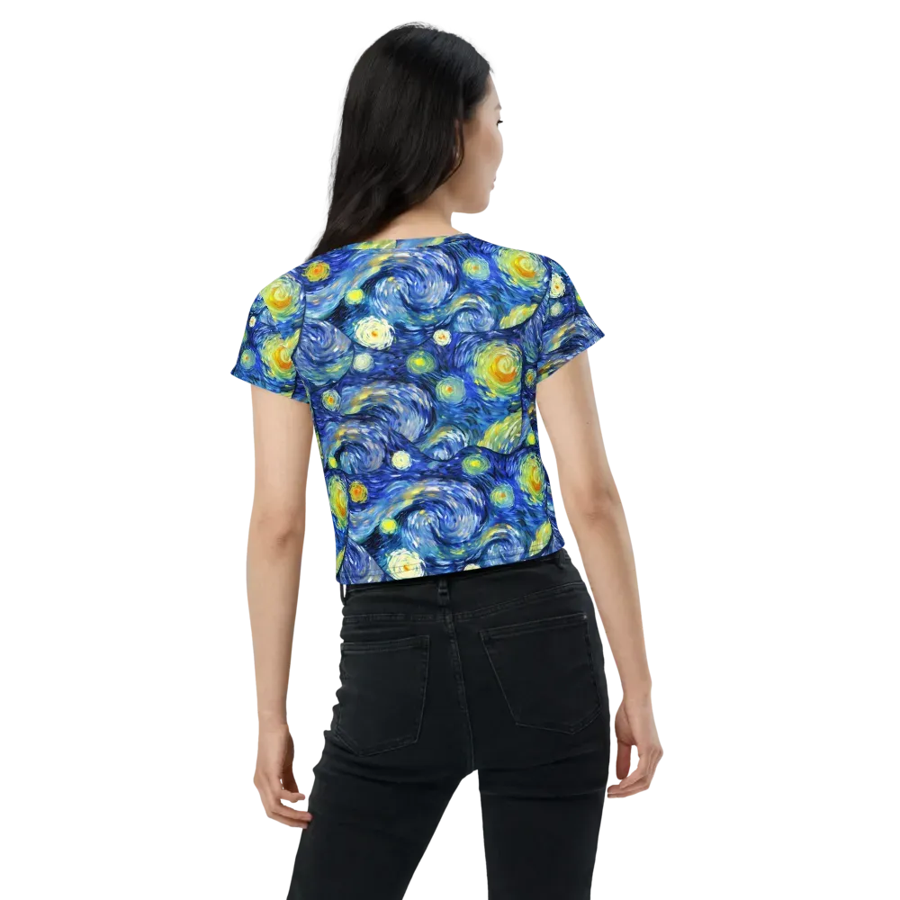 Celestial Swell on Crop Tee — Back