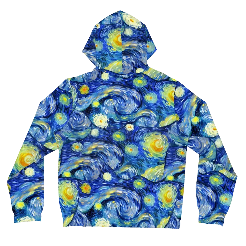 Celestial Swell on Women's Full-Zip Hoodie — Back
