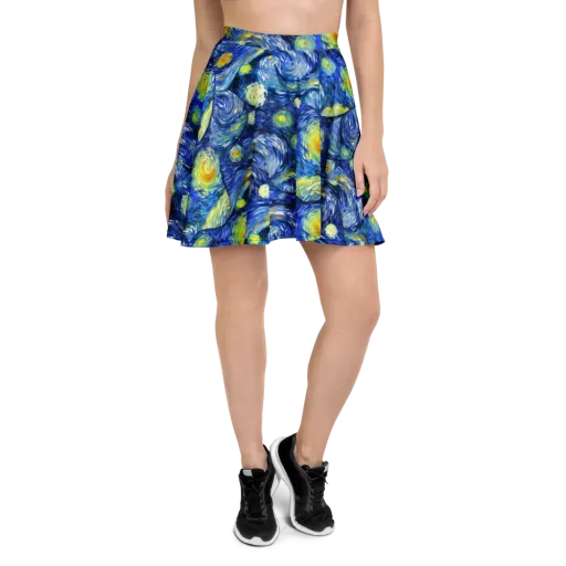 Celestial Swell on a Skater Skirt