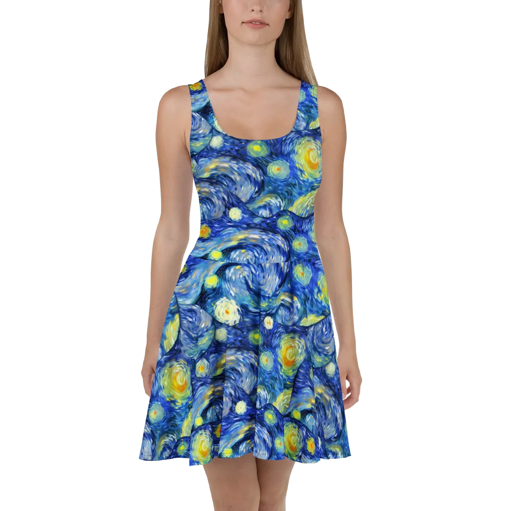 Celestial Swell on Skater Dress — Front