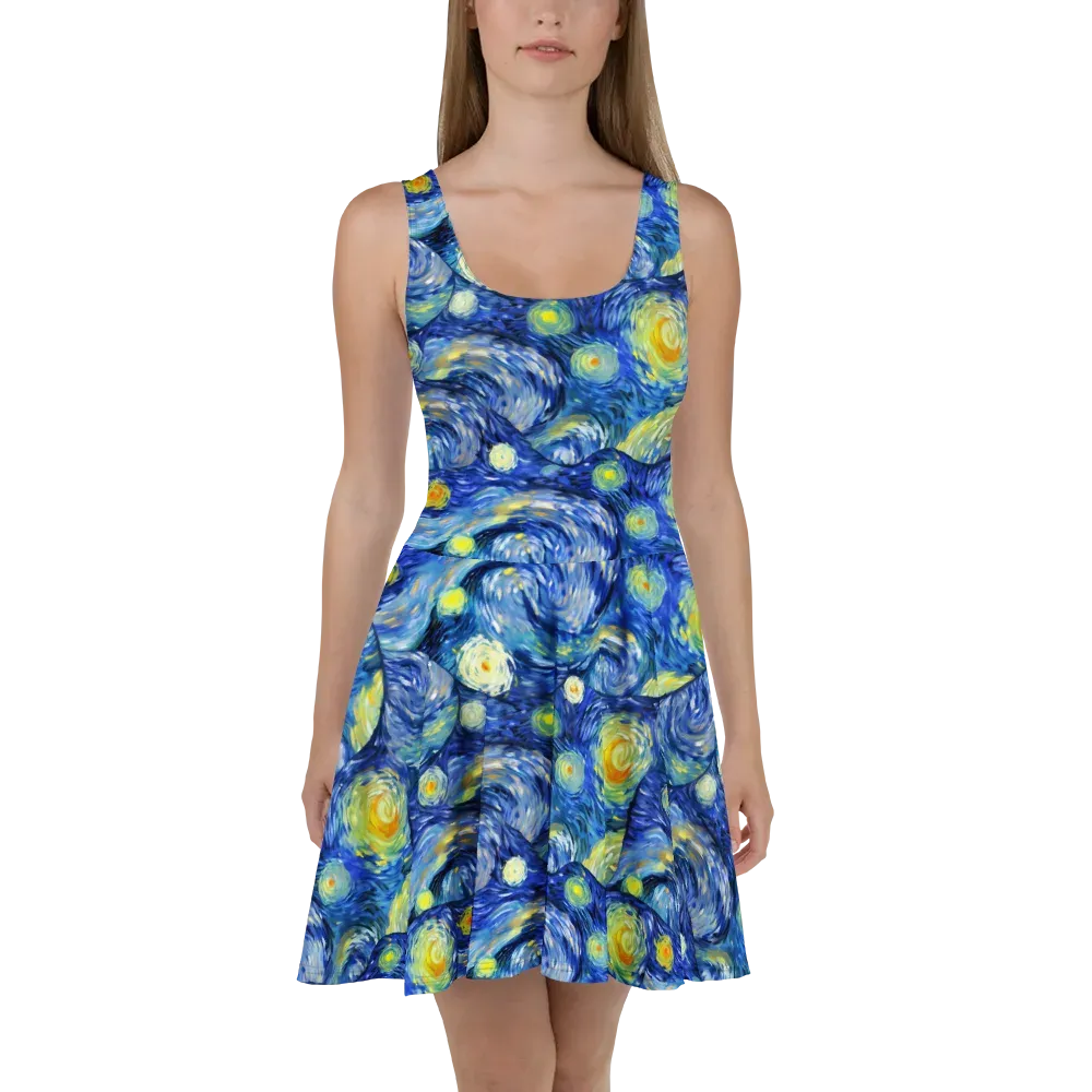Celestial Swell on Skater Dress — Front
