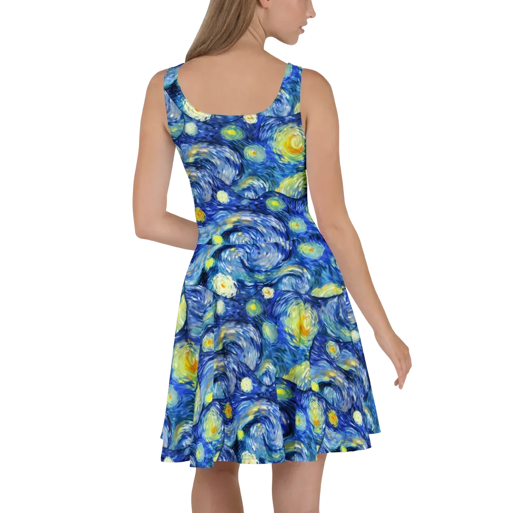 Celestial Swell on Skater Dress — Back