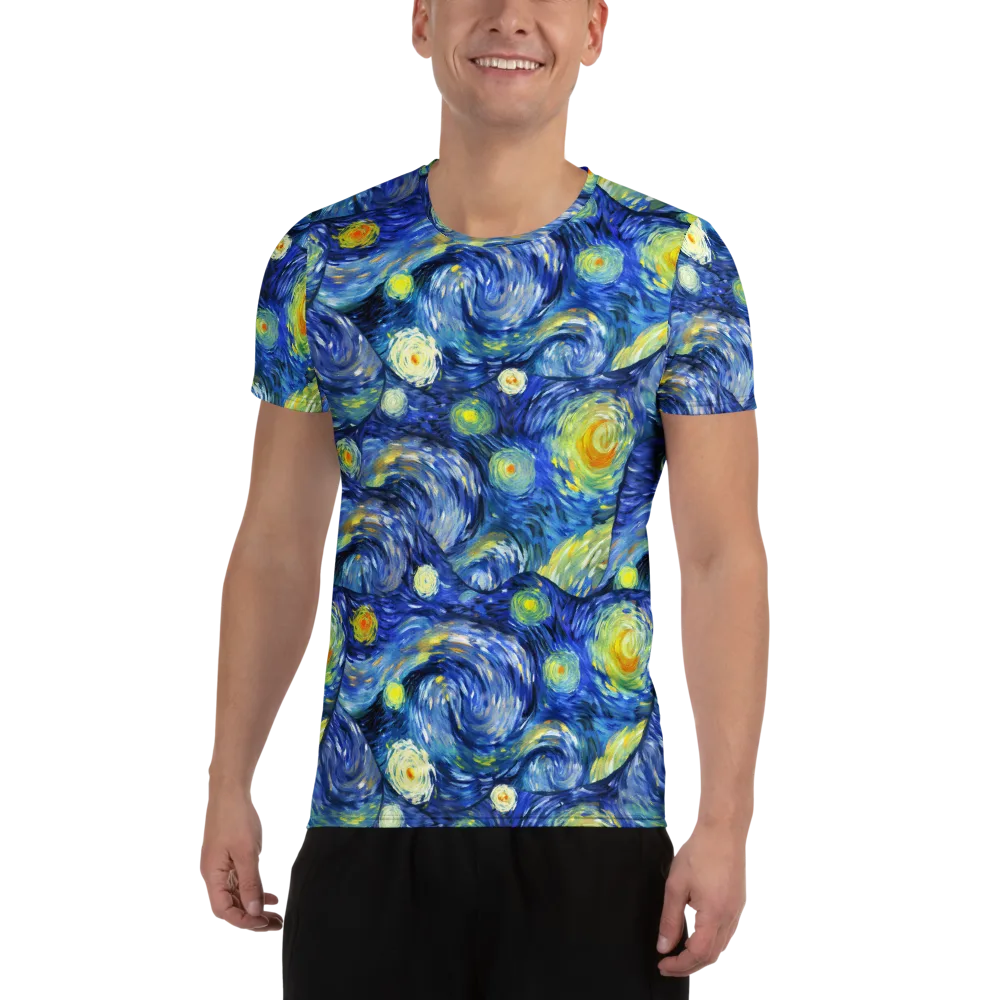 Celestial Swell on Men's Athletic T-Shirt — Front