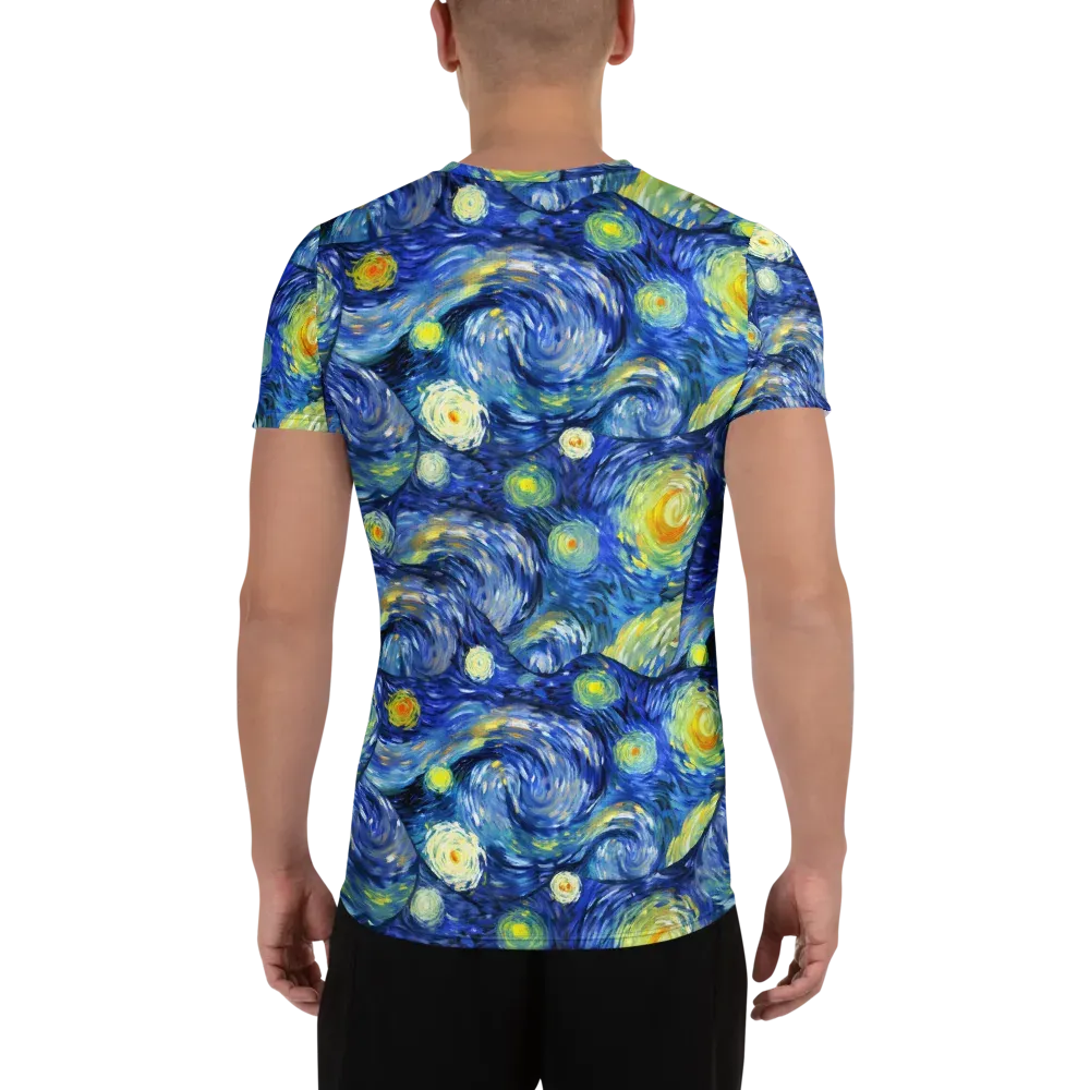 Celestial Swell on Men's Athletic T-Shirt — Back