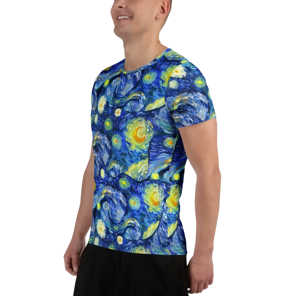 Celestial Swell on Men's Athletic T-Shirt — Left