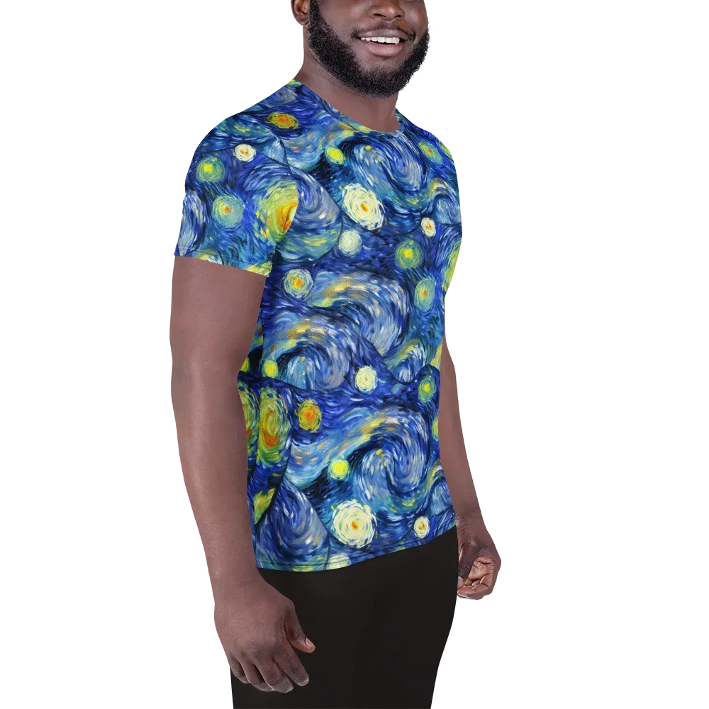 Celestial Swell on Men's Athletic T-Shirt — Right