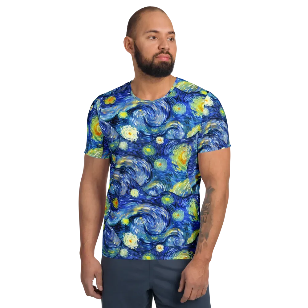 Celestial Swell on Men's Athletic T-Shirt — Front