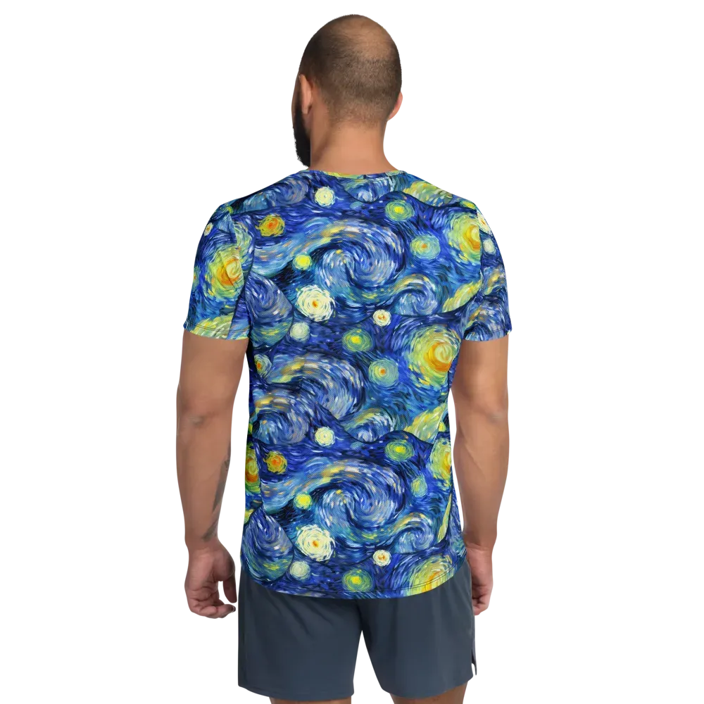 Celestial Swell on Men's Athletic T-Shirt — Back