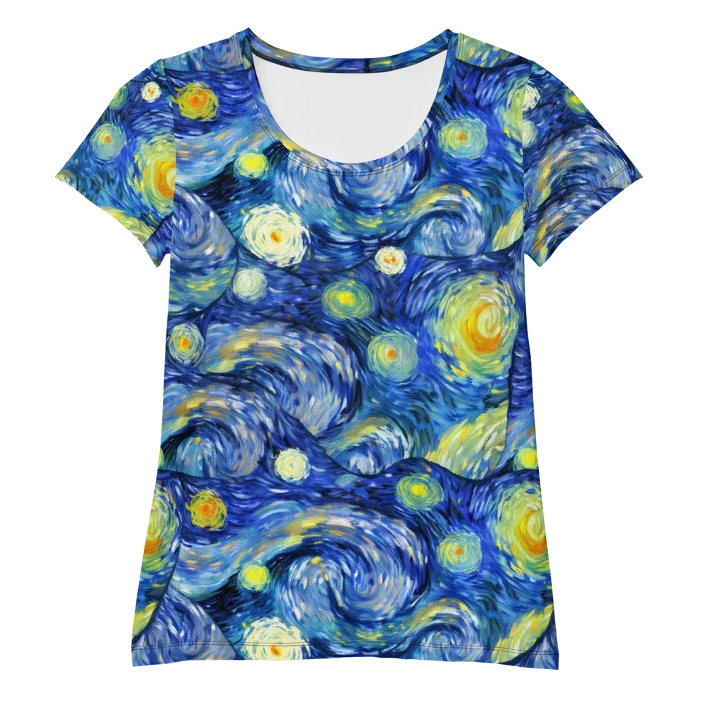 Celestial Swell on Women's Athletic T-Shirt — Front