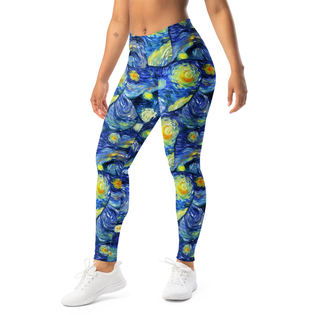 Celestial Swell on Leggings — Left Front